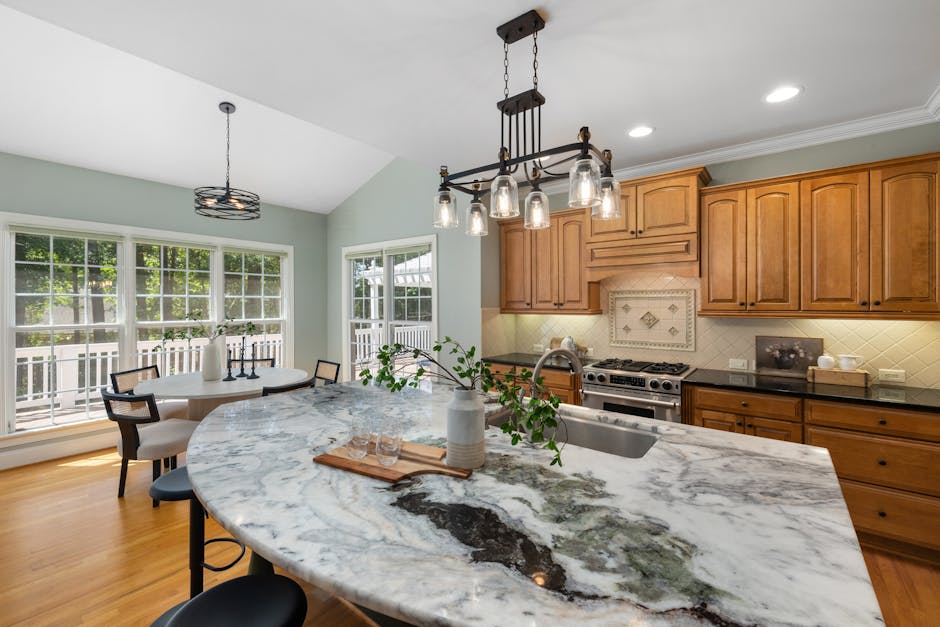 Premium marble kitchen countertops